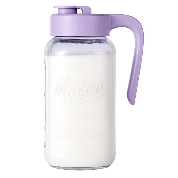 Jarra de vidrio tipo Mason Jar Spreccio de 1,9 L hermética y a prueba de fugas