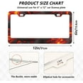 thumbnail image 2 of Lava Pattern License Plate Frames - Universal Aluminum License Plate Covers with Screws, 2 Pack Holder Car Accessories for Front and Rear Plates Home Decor, 2 of 6