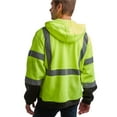 thumbnail image 6 of Bass Creek Outfitters Mens Fleece Hoodie - Safety Workwear ANSI/ISEA Class 3 High Visibility Hoodie, 6 of 7