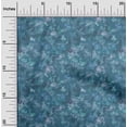 thumbnail image 2 of oneOone Polyester Spandex Navy Blue Fabric Abstract Floral Sewing Craft Projects Fabric Prints By Yard 56 Inch Wide, 2 of 4