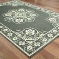 thumbnail image 2 of Style Haven  Marianna Bordered Medallion Loop Pile Indoor Outdoor Area Rug Grey/Off-White 7'10" x 10'10" 8' x 10' Indoor,Outdoor Living Room,Patio, 2 of 5