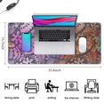 thumbnail image 5 of Long Mouse Pads for Desk,Multicolor Paisley and Floral Pattern Desk Mats on Top Of Desks, Desk Mouse Pad Extra Large with 3mm Non-Slip Base and Stitched Edge for Gaming,Office,Work,Home 35.4"x15.7", 5 of 6