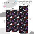 thumbnail image 5 of Colorful Butterfly Pattern Teens Toddler Nap Mat with Pillow, Sleeping Mat Bag for Preschool Daycare 60"x20", 5 of 6
