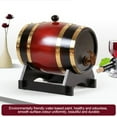 thumbnail image 2 of golytefs 3L Whiskey Barrel with Bracket Retro Faucet Wooden Barrel Wine Storage Container, 2 of 9