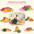 thumbnail image 3 of Qaba 6-Pieces Foam Climbing Blocks for Toddlers 1-3 Years, Soft Play Set for Climb and Crawl, Assorted, 3 of 9