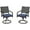 Blue, variant on Outsunny Patio Swivel Chairs with Cushion, Outdoor Swivel Rocker, Red