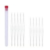 10Pcs Big Eye Collapsible Beading Needles Jewelry Bead Needles Set DIY Embroidery Threading Needles with Storage Tube (12.8/10.2cm)