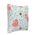 thumbnail image 2 of Bingfone Cute Flamingo Linen Throw Pillow Covers Cushion Case Pocket Button Vintage Farmhouse Pillowcase For Sofa Couch Bed 20"X20", 2 of 9