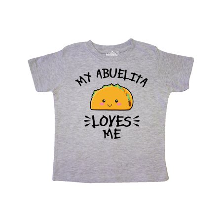 

Inktastic My Abuelita Loves Me with Taco Illustration Gift Toddler Boy or Toddler Girl T-Shirt