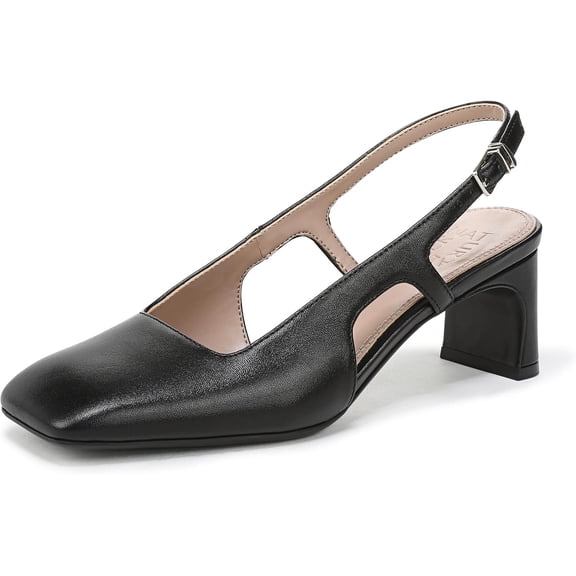Naturalizer Women's Carmen Slingback Pump Black Leather 8M