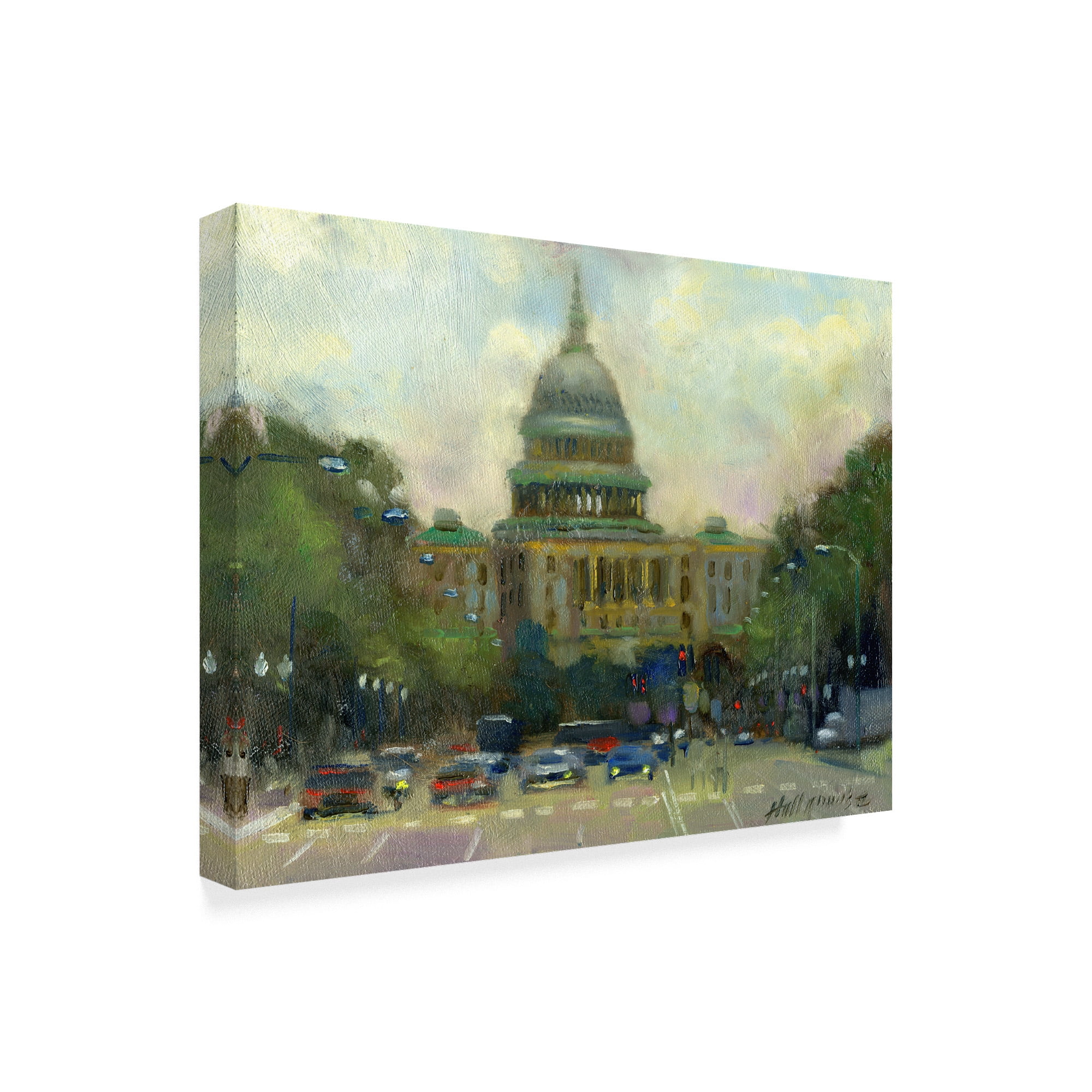 Trademark Fine Art 'U.S. Capitol' Canvas Art by Hall Groat Ii