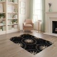 thumbnail image 2 of ODIKA Gothic Vintage Bordered Border Distressed Astrology Round Boho Refined for Dorm Room, Small Living Apartment, Stain Resistant Low Profile, 2 of 7