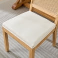 thumbnail image 5 of Dining Chairs Set of 2, Modern Farmhouse Dining Chair with Cane Back, LEGAHOME Upholstered Kitchen Chair, Wood Side Chair for Kitchen Dining Room, Beige, 5 of 9