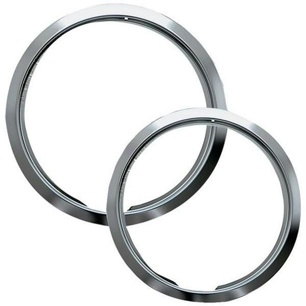 Chrome Trim Rings, 2 Pk style E
