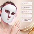 thumbnail image 2 of Mascarilla facial LED Light Therapy Auxoliev con 4 colores rojo y azul, 2 of 6