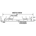 thumbnail image 6 of 30 in 35 7/8"H-W Aluminum Ceiling Truss Damper, 28-3/4 in x 33-7/8 in, Aluminum 4HA11, 6 of 7