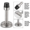 thumbnail image 3 of 2 Pack Stainless Steel Door Stops Wall Mounted & Fittings, Self-adhesive Door Stopper With Rubber Buffer, Screw Fixing Or Stick On Wall Or Sk, 3 of 5