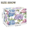 thumbnail image 3 of Storage Box With Lid 16.5x12.6x11.8In Foldable Stacked Household Storage Box Beautiful Hydrangeas, 3 of 7