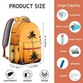 thumbnail image 6 of Hawaii Tropical Wind Palm Leaves Backpack: School Life Companion, Durable Lightweight Laptop Daypack with Padded Sleeve, Large Capacity, Perfect Gift, 6 of 6