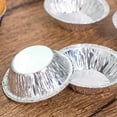 thumbnail image 4 of Moldes desechables de aluminio para tarta de huevo plato redondo para Ehuebsd galletas y magdalenas tazas bandeja de lata para Tartas 100 unidsset por juego, 4 of 9