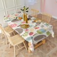 thumbnail image 3 of Cute Hedgehog Pattern with Pioneer Flower Rectangle Tablecloth 60"x120",Waterproof Polyester Rectangle Table Cloth, Wipeable Spillproof Polyester Tablecloth for Dining, Camping, Indoor and Outdoor, 3 of 6