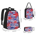 thumbnail image 2 of Disketp Sea Stars Mochila Estampada de Gran Capacidad con Lonchera y Estuche, Set de 3 Piezas para Estudiantes, 2 of 7