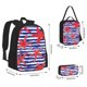 thumbnail image 2 of Disketp Sea Stars Mochila Estampada de Gran Capacidad con Lonchera y Estuche, Set de 3 Piezas para Estudiantes, 2 of 7