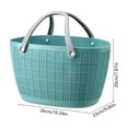 thumbnail image 3 of Woven Shopping Basket Grocery Picnic Storage Basket, Oversized Capacity Durable Handle Easy Carry Multi Purpose Design, For picnic shopping home storage outdoor travel, 3 of 6