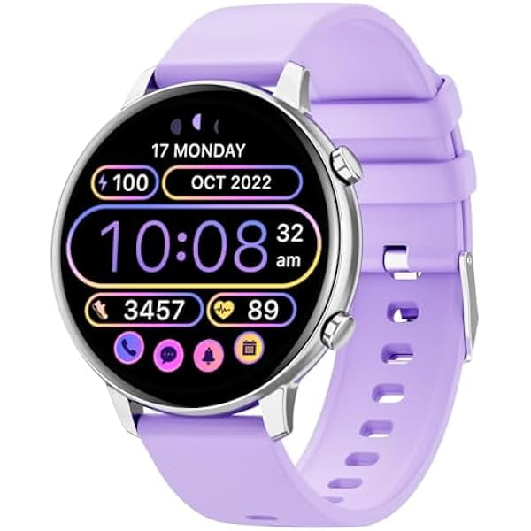 wonima44 Smart Watch for Men Women (Answer/Make Calls), Smartwatch for Android iPhone, 1.39" Fitness Tracker with Heart Rate Blood Oxygen Sleep Monitor Pedometer (Black)