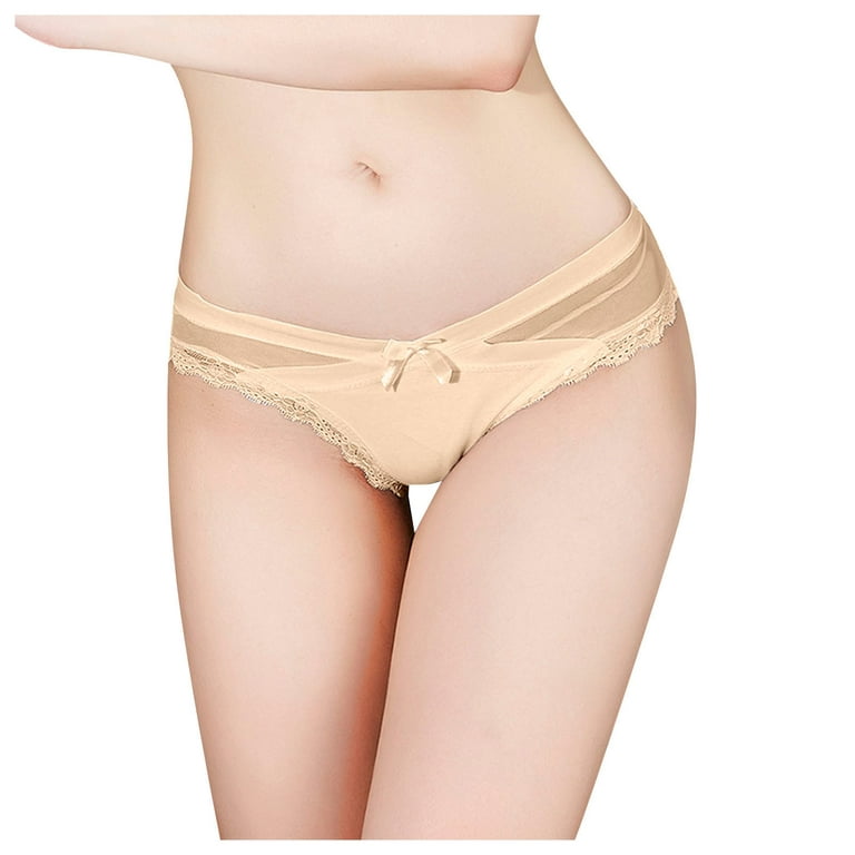 Womens Underwear Invisible Seamless Bikini Lace Underwear Half Back  Coverage Panties - China Panties and Big Plus Panties price