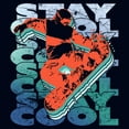 thumbnail image 2 of Girl's Lost Gods Stay Cool Graphic Tee Navy Blue X Small, 2 of 4