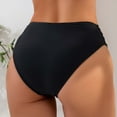 thumbnail image 5 of Womens Cheeky Bikini Bottom Low Rise V-Cut Waist Ruched Seamless Thong Swimsuit Bottom for Summer Holiday 2026, 5 of 8