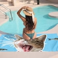 thumbnail image 7 of GZHJMY Beach Towel for Women Girls, Cat and Fish Collage Bath Towel, Oversized Lightweight Sport Towel, 31x51 Inch, 7 of 7