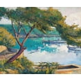 thumbnail image 2 of Camargo, Jesus P. 14x12 White Modern Wood Framed Museum Art Print Titled - Cala Figuera, 2 of 4