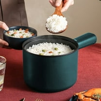 Usloyux Under $5 Multifunction Cooker, 1.8L Non-Stick Electric Cooking Pot, 450W Portable Heating Pan for Rice Soup, Mini Steamer Omelet Pan with Removable Power Cord