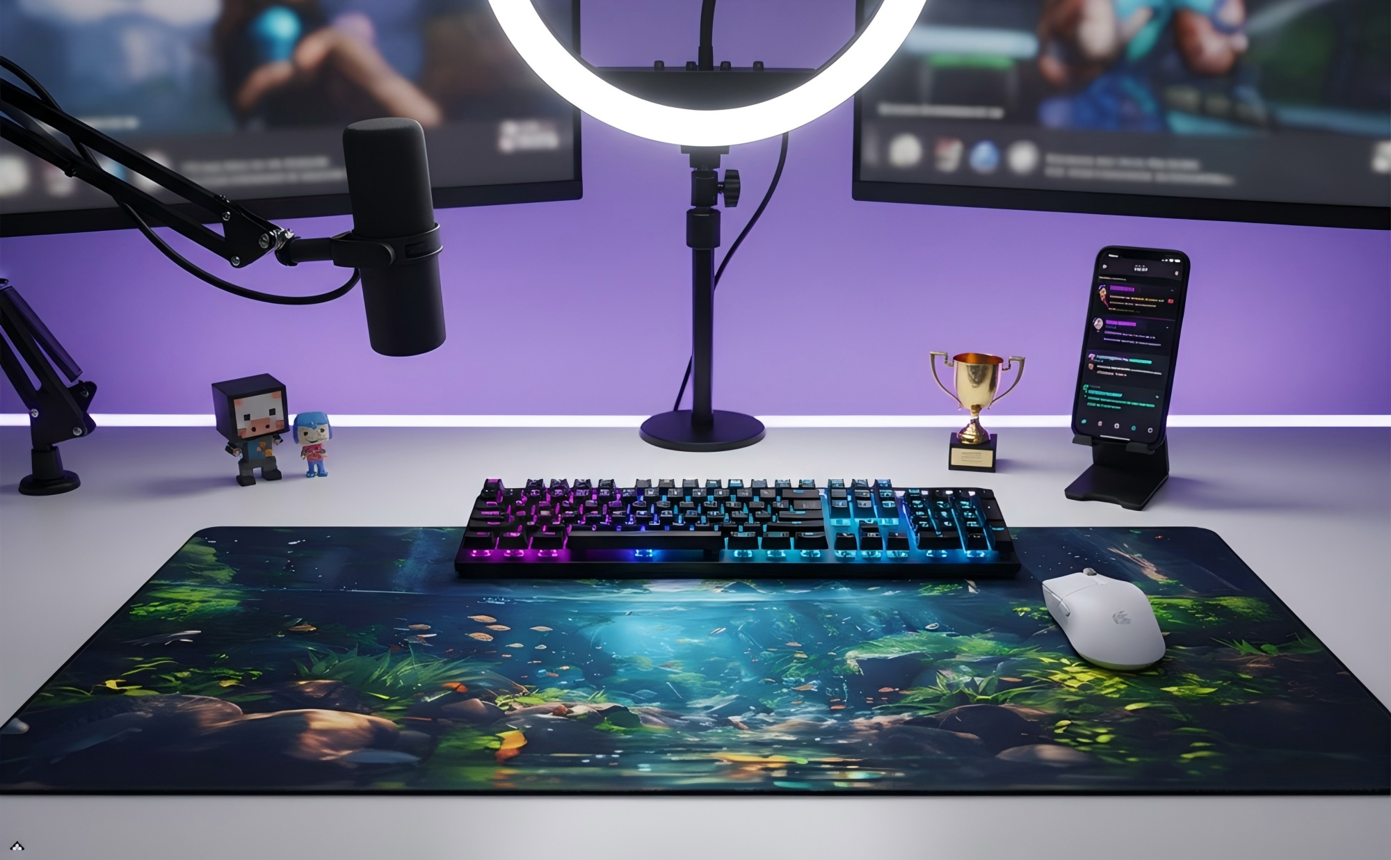 Heluo.Zu XXL Gaming Mouse Pad Ocean Theme 35.4x15.7 photo 6