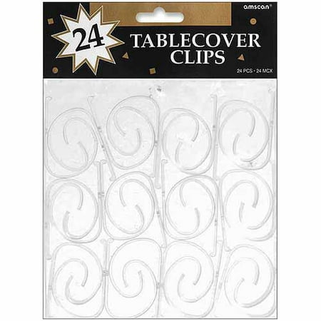 Amscan Tablecover Clips, 24pk
