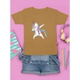 thumbnail image 3 of Colorful Dabbing Unicorn T-Shirt Juniors -Image by Shutterstock,  Small, 3 of 4