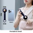 thumbnail image 4 of Mini Desk Fans Portable Rechargeable, Small Hand Held Fan with Hanging Hook, 2000mAh USB Personal Cooling Turbo Fan Pocket Size with 3 Speeds for Indo, 4 of 5