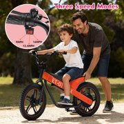ET-01 MAX Electric Bike for Kids, 350W Electric Balance Bike for Kids, 16 Inflatable Tires, Up to 15 MPH, 36V 7.8Ah Battery, Rear Disc Brake, Lightweight Off-Road E Bike for Kids Ages 3-10