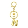 thumbnail image 1 of Hearth & Gear Custom Letter Keychain Key Ring For Initial Charm With Sturdy Metal Loop And Easy To Find Design For And Luggage, 1 of 5