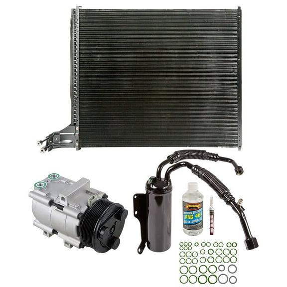 For Ford E150 E250 E350 V8 1997-01 A/C Kit w/ AC Compressor Condenser Drier - BuyAutoParts