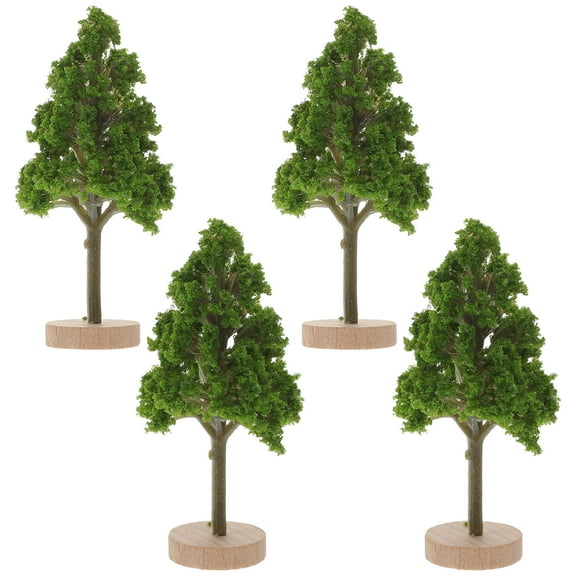 GOOHOCHY  4 Pcs Realistic Tree for Kids Project Simulated Street Trees Fake Model Child