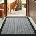 thumbnail image 2 of Yardi Yard 24''x36'' Door Mat Indoor Entrance, Rubber Backing Doormat, Non Slip Absorbent Low-Profile Rugs for Indoor, Entrance Mat, Black, 2 of 10