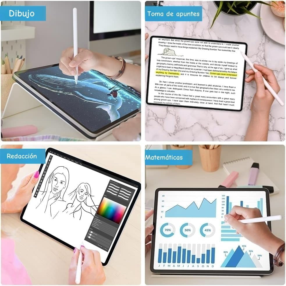 6 Pack Replacement Stylus Tips, Wear-Resistant Metal Nibs Compatible with Touchscreen Pens and Tablets