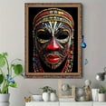 thumbnail image 4 of African Mask Decorative Painting/Canvas Art， Suitable for Living Room， Bedroom，Tribal Art，Cultural Decor， Ethnic Decoration， Carnival Mask Art., 4 of 8