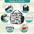 thumbnail image 3 of ALAZA Liquid Wave Pattern Lunch Box Insulated Lunch Bag Cooler Tote with Shoulder Strap, 3 of 7