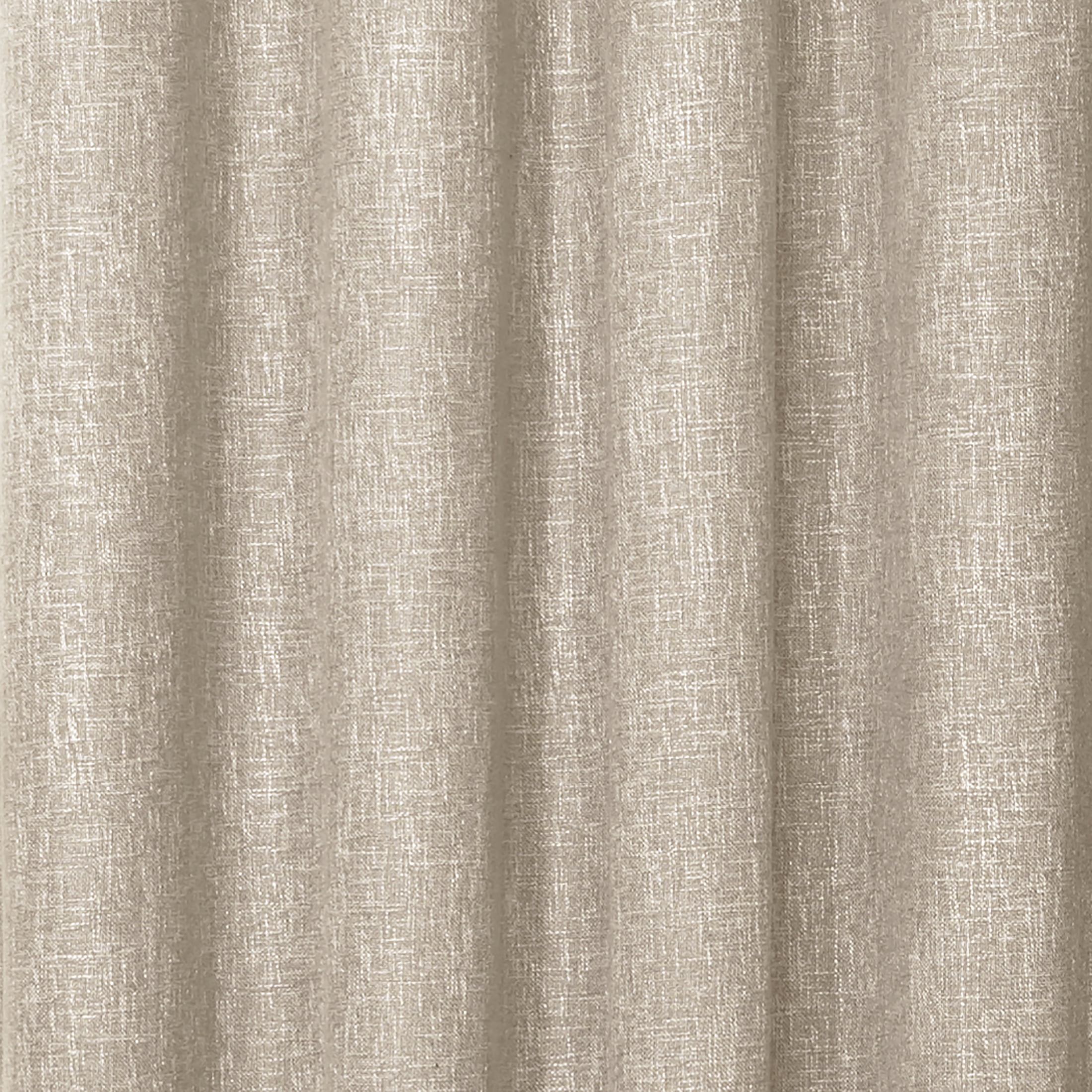 Quinn Blackout Single Curtain Lined Grommet Panel, 50" x 108", Linen