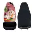 thumbnail image 6 of XYZCANDO Stylish 2-Pack Front Car Seat Covers with Cute Bunny Print - Breathable Waterproof Protector For Daily Use, 6 of 10