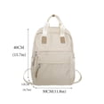 thumbnail image 2 of SUSHANG Student Backpack Solid Color Versatile Backpack Travel Large Capacity Bag for School, College, and Travel, 2 of 3